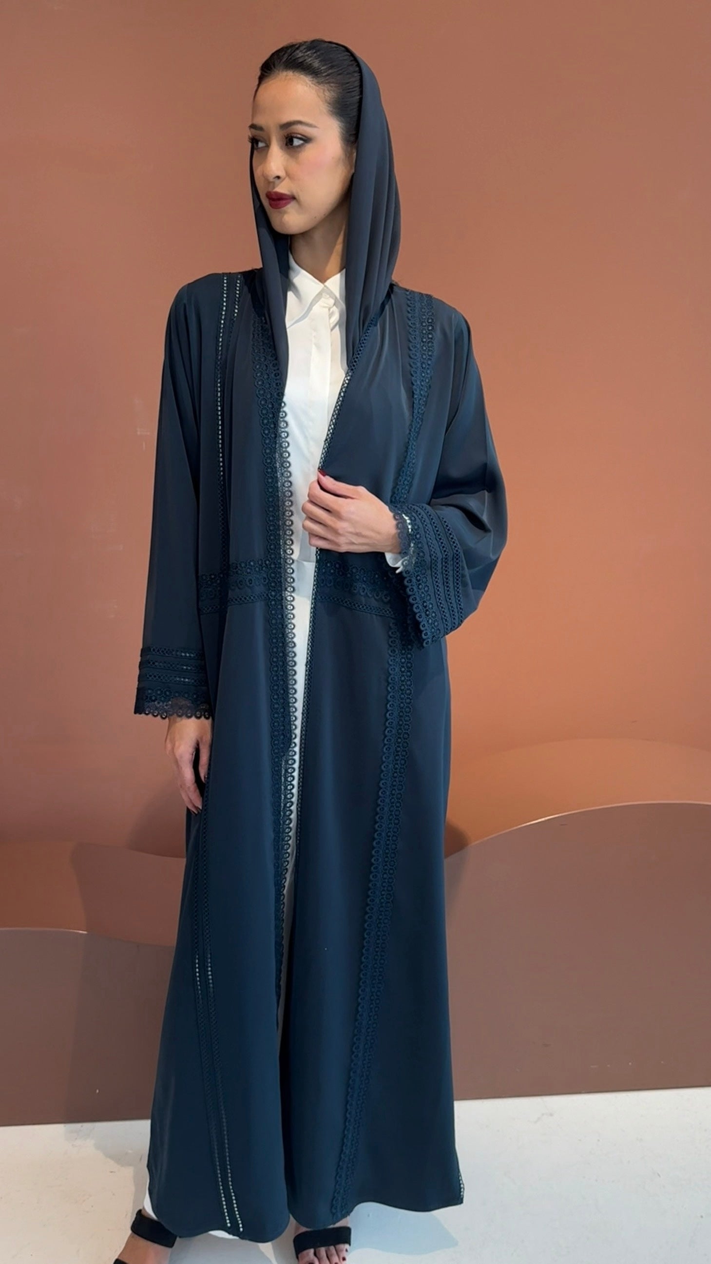 Midnight blue abaya