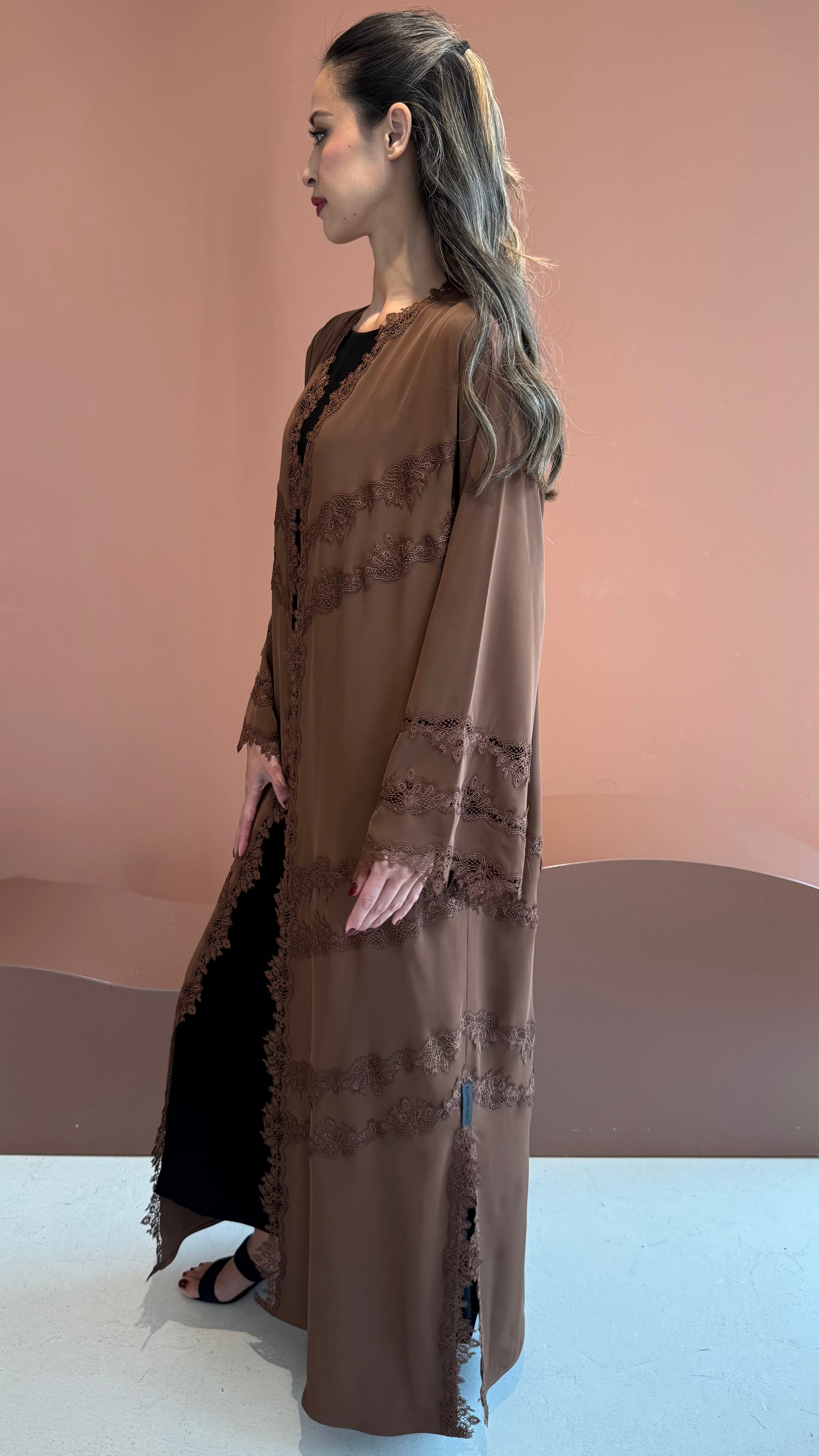 Mocha brown abaya