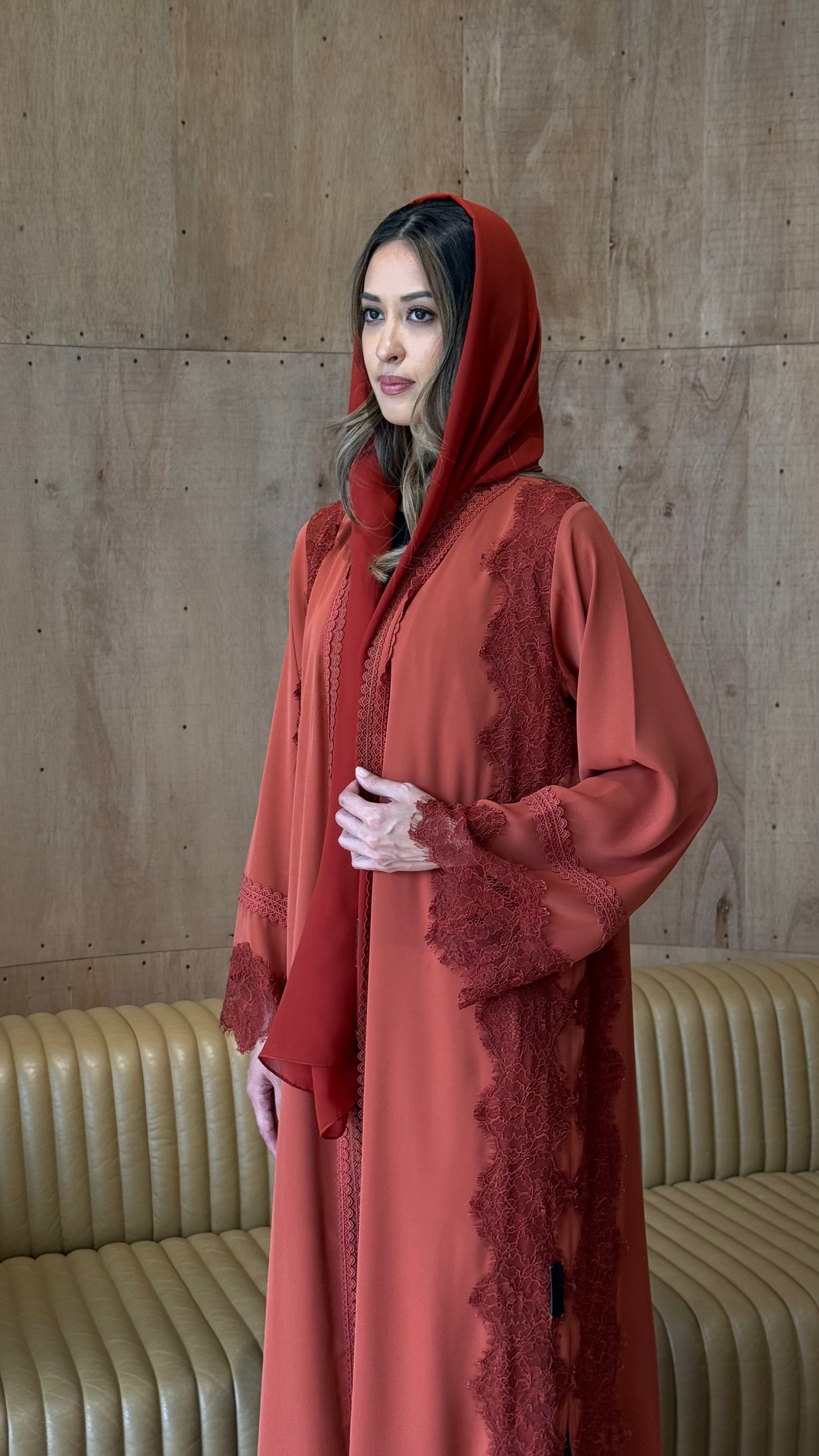 luxury lace abaya