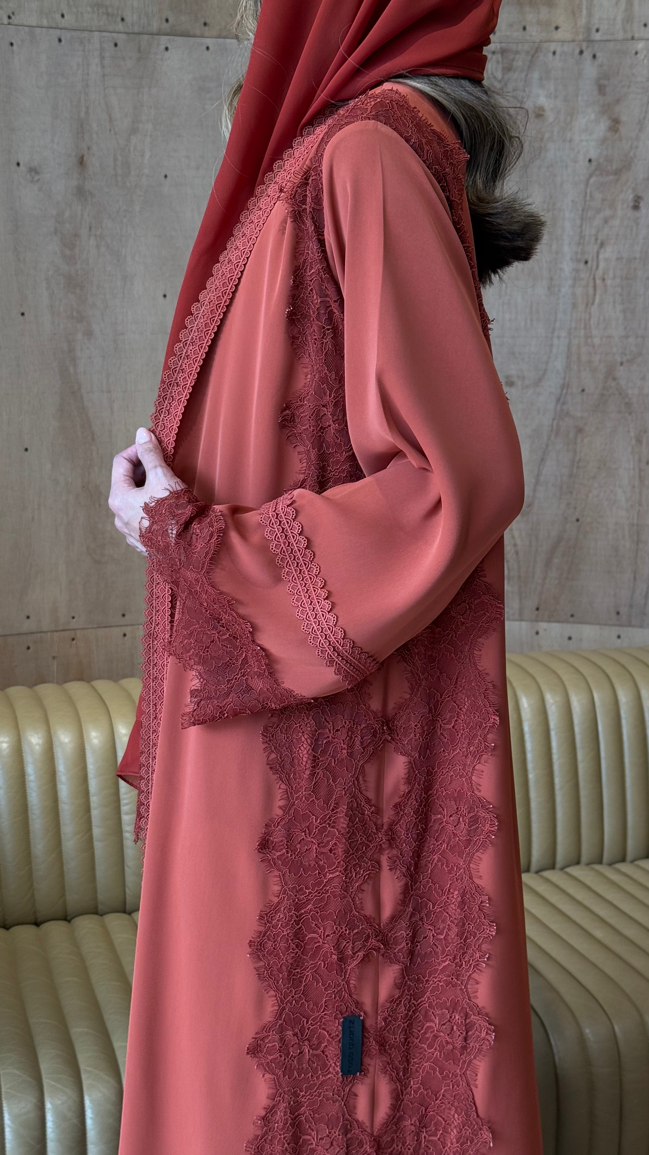 luxury lace abaya