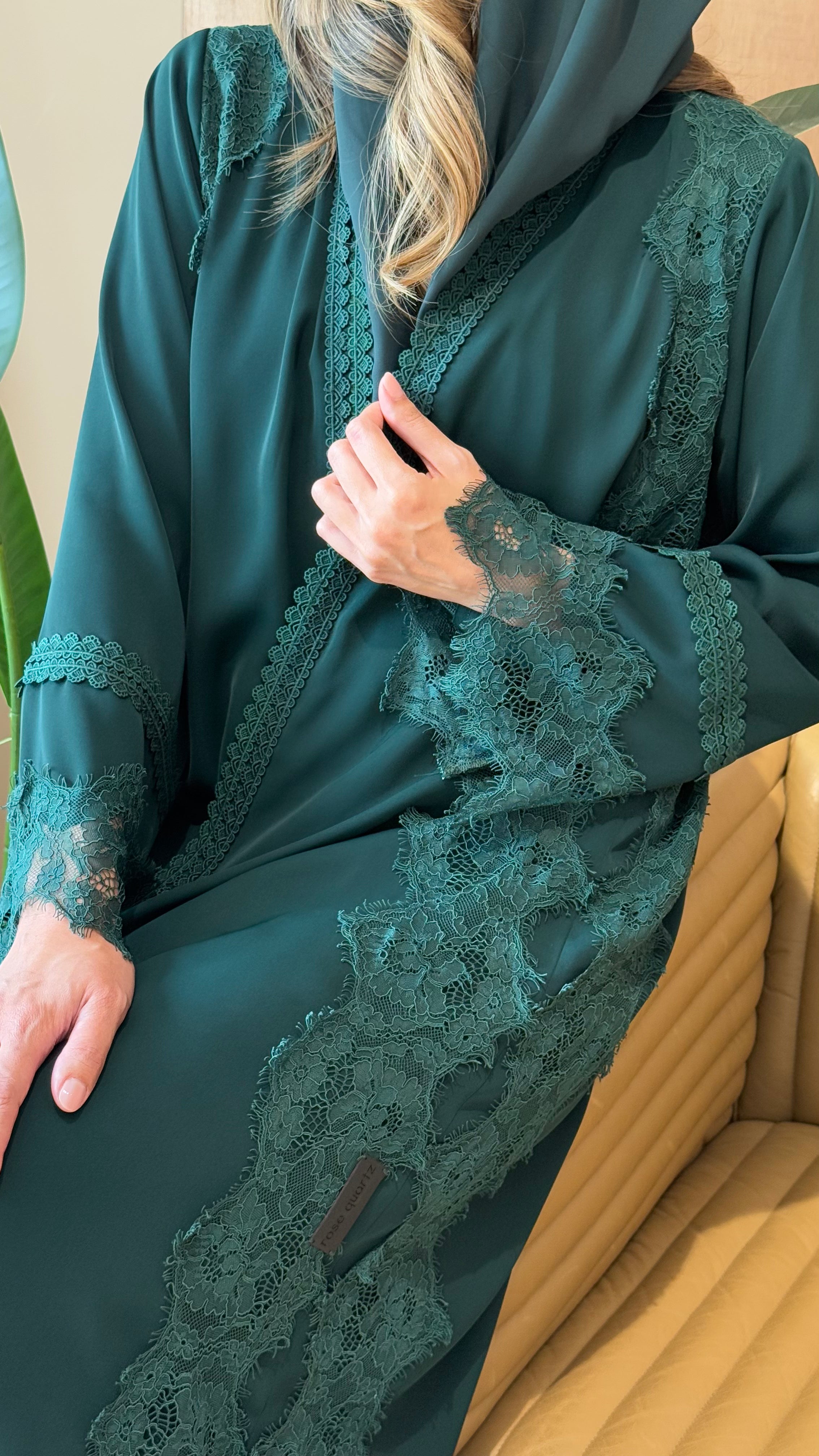 luxury lace abaya